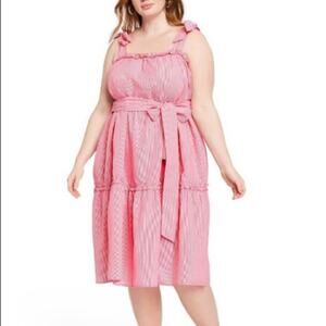 lisa marie fernandez seer sucker tie strap dress